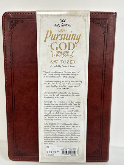 PURSUING GOD 366 DAILY DEVOTIONS BROWN-4259