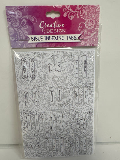 COLORABLE BIBLE INEXING TABS-3081