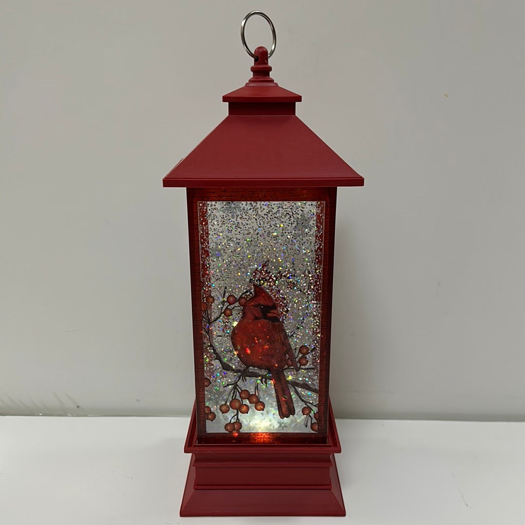 CARDINAL LIGHTED ACRY LANTERN-5744