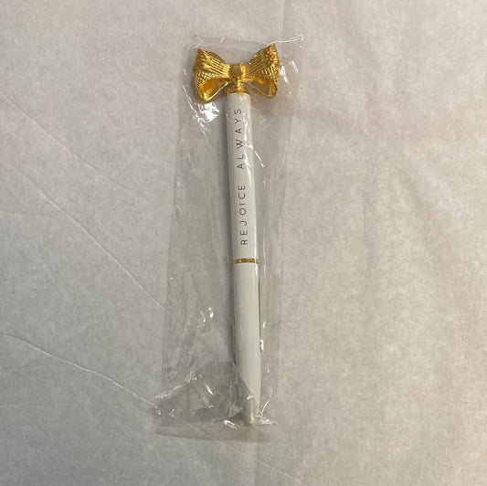 INK PEN/BOW/REJOICE ALWAYS-3533