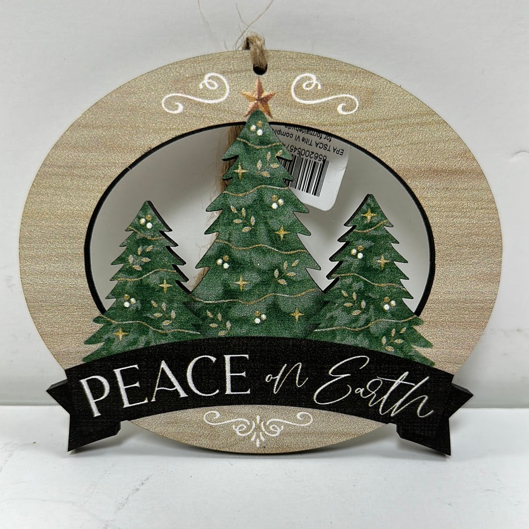 PEACE ON EARTH ORNAMENT-5744