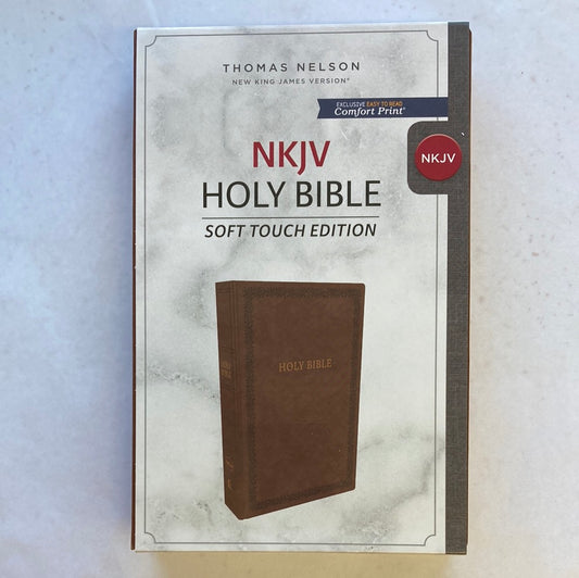 NKJV SOFT TOUCH BIBLE BROWN