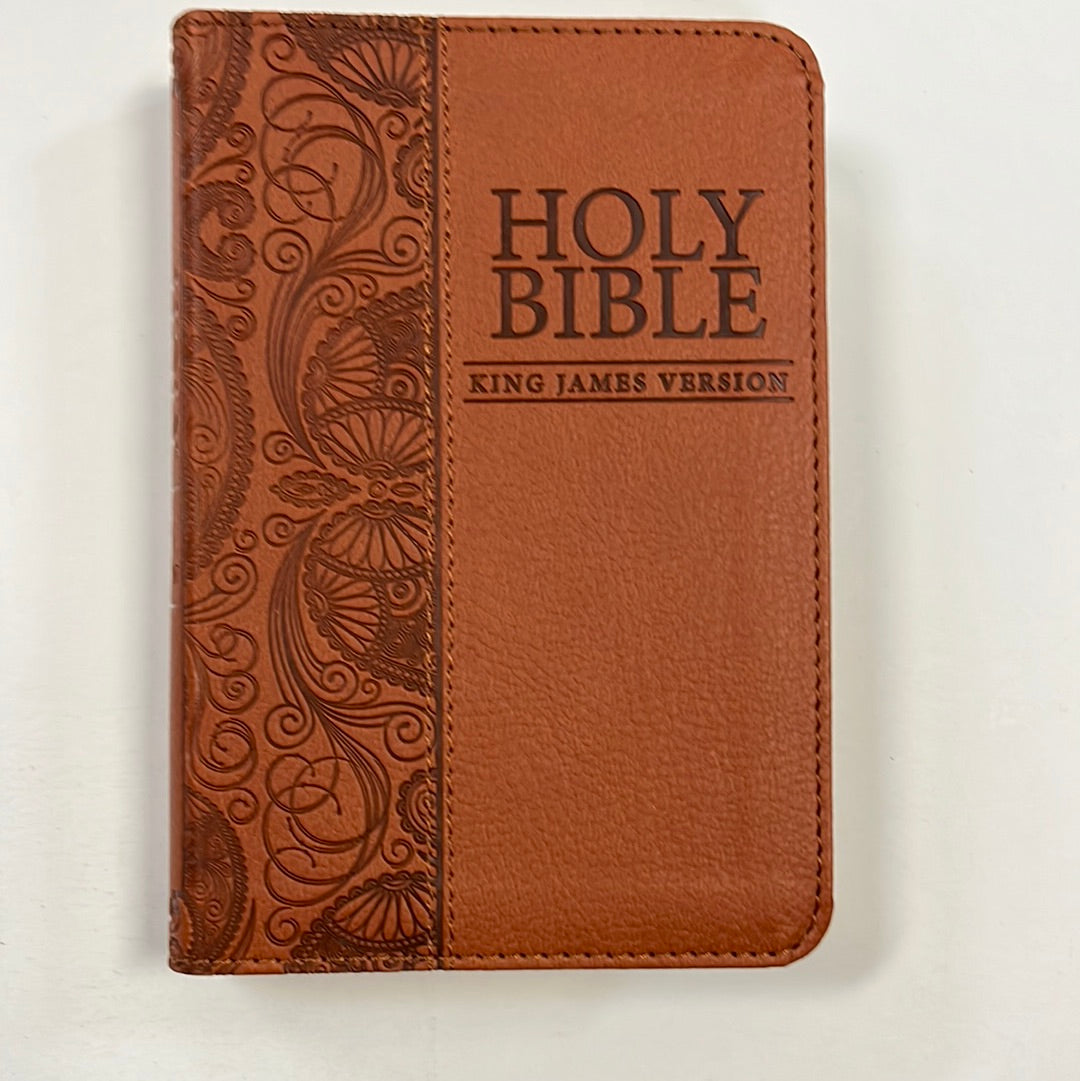 KJV MINI POCKET BIBLE TOFFEE BROWN