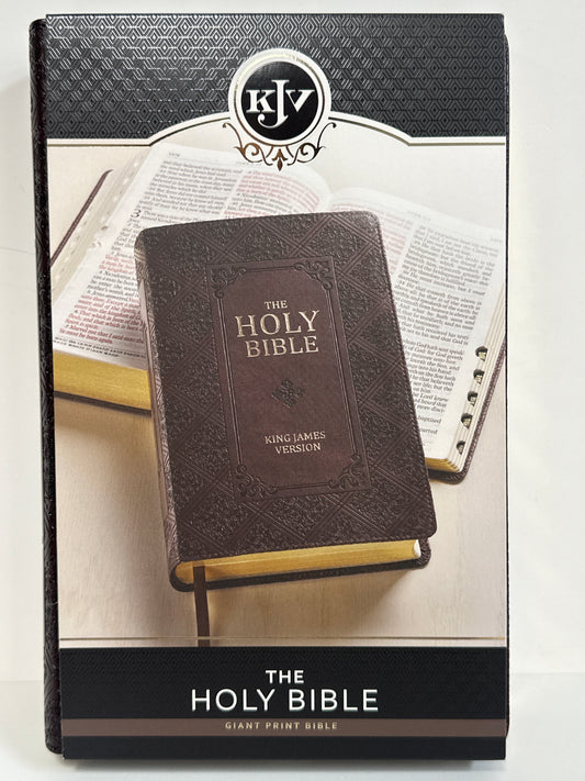 KJV GIANT PRINT DRK BROWN BIBLE-7979