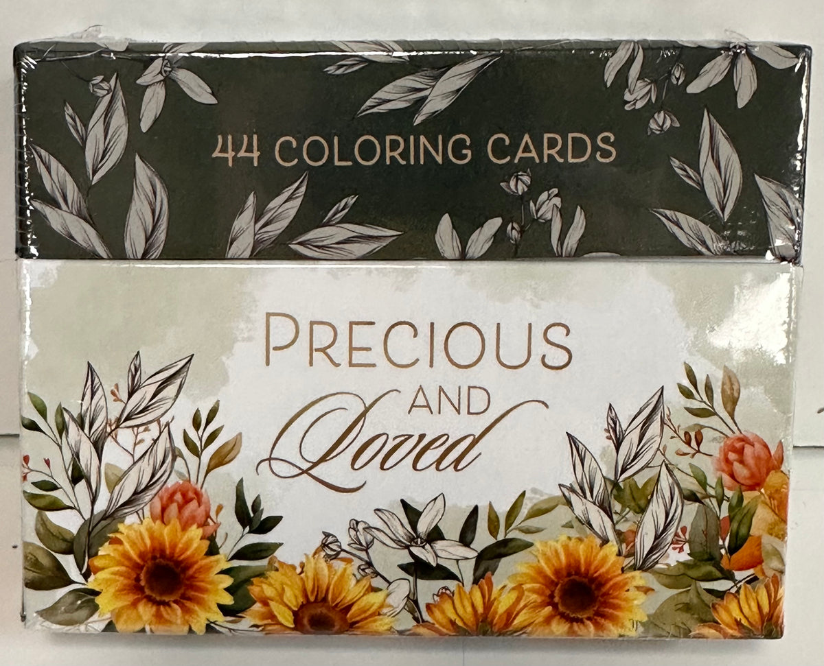 PRECIOUS AND LOVED COLORING CARDS-7636