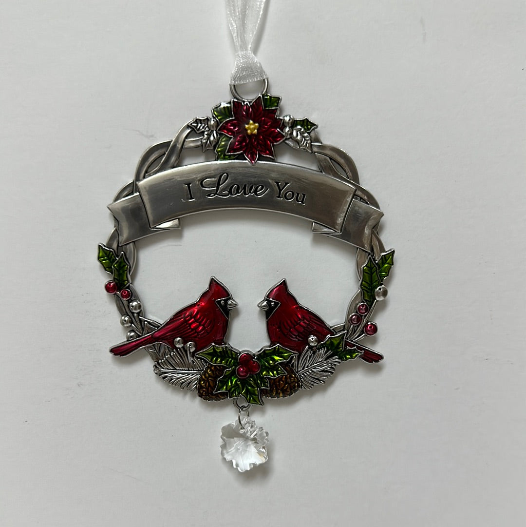LOVE YOU CARDINAL ORNAMENT-7437