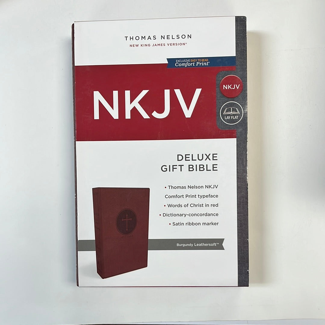 NKJV DEL GIFT BIBLE BURGUNDY-5217