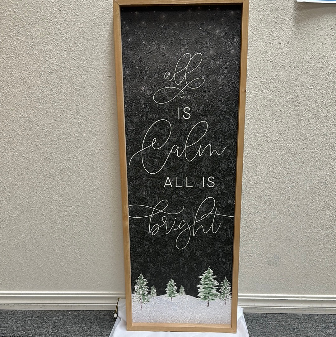 ALL IS CALM PLAQUE-0951