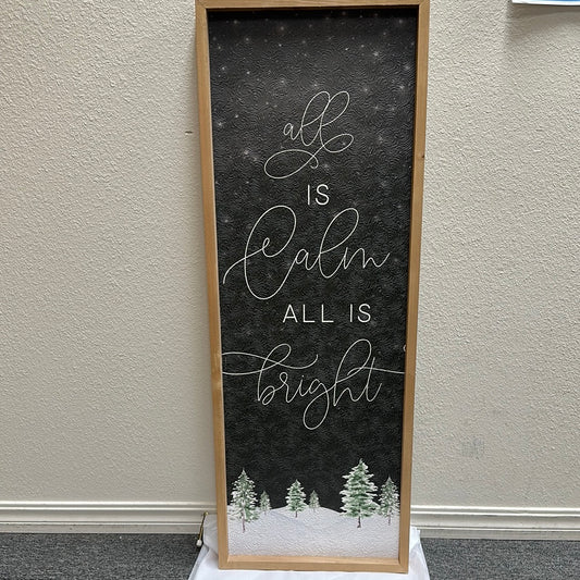 ALL IS CALM PLAQUE-0951