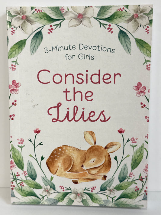 CONSIDER THE LILIES 3 MINUTE DEVOTION FOR GIRLS-0876