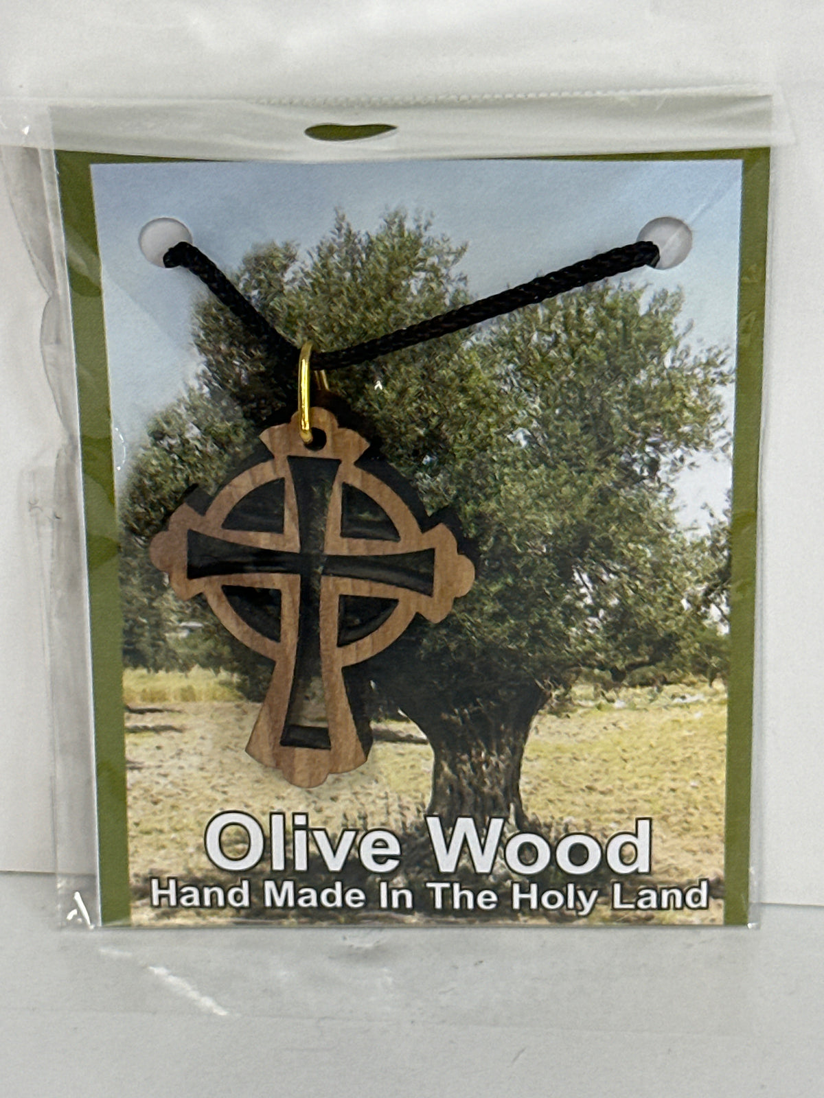 OLIVE WOOD NECKLACE-8957
