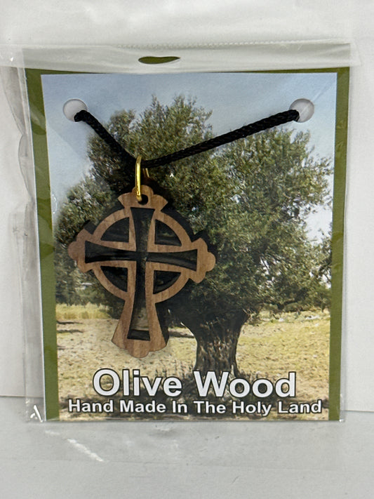 OLIVE WOOD NECKLACE-8957