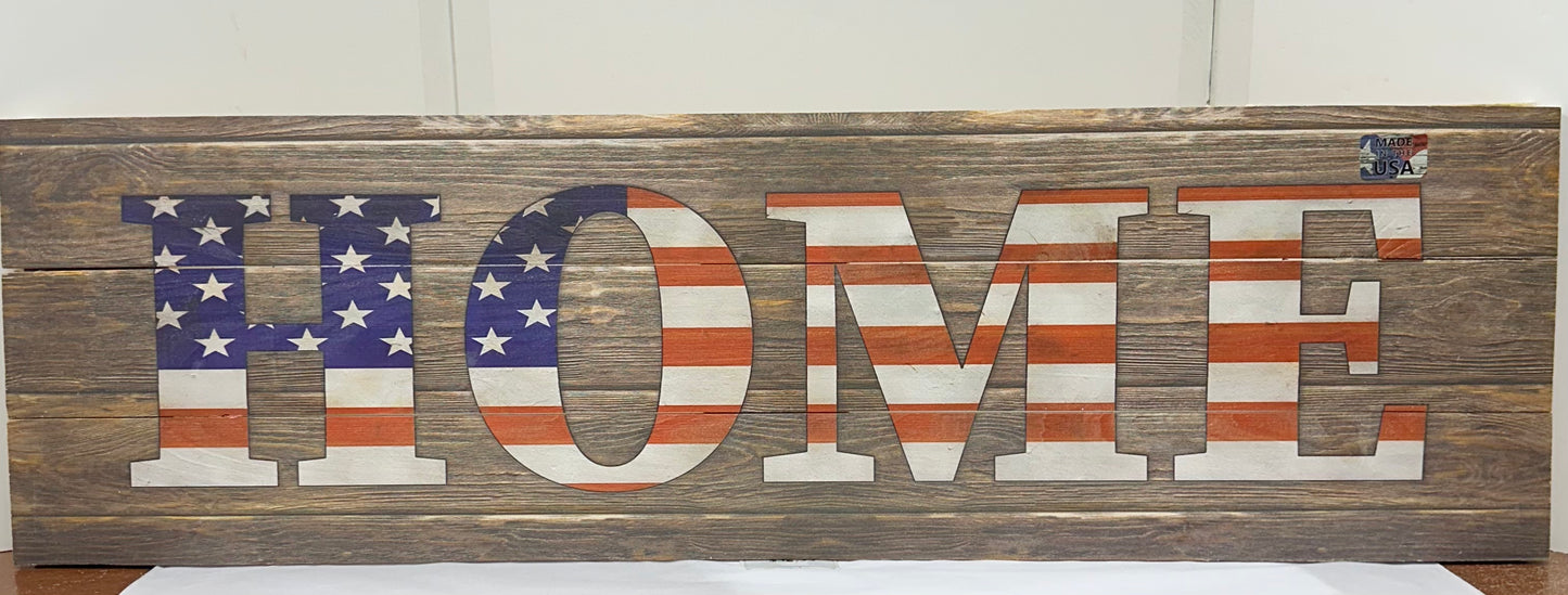 WELCOME WOOD WALL PLQ-1256