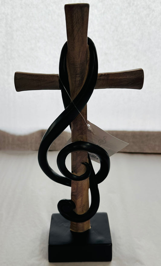 TREBLE CLEF TABLETOP CROSS-5635