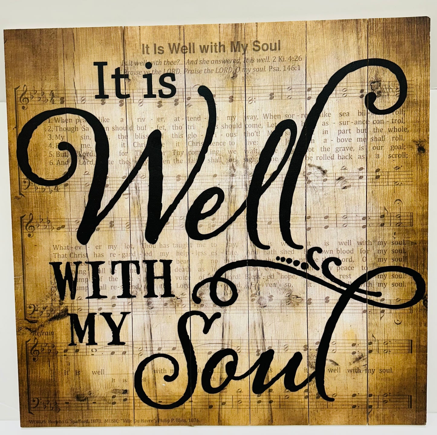 IT IS WELL WITH PALLET PLAQUE-4516