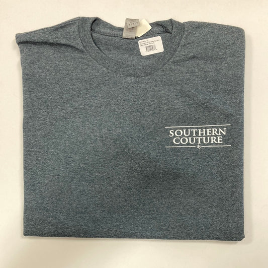 WHEN FEELING DOWN DK HEATHER SOUTHERN COUTURE TEE XL-2752