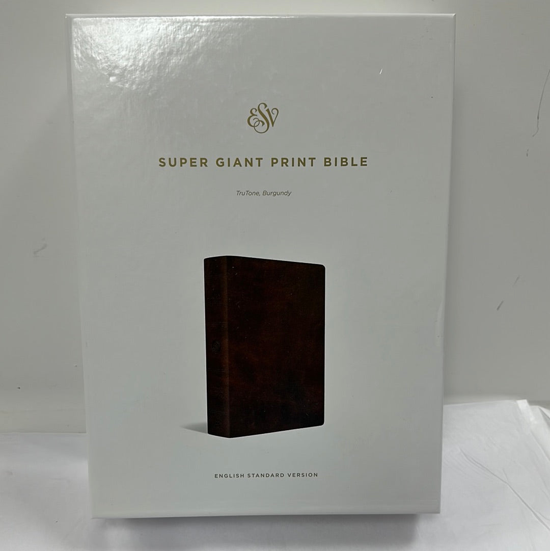 ESV SUPER GIANT PRINT BIBLE BURGUNDY-8832