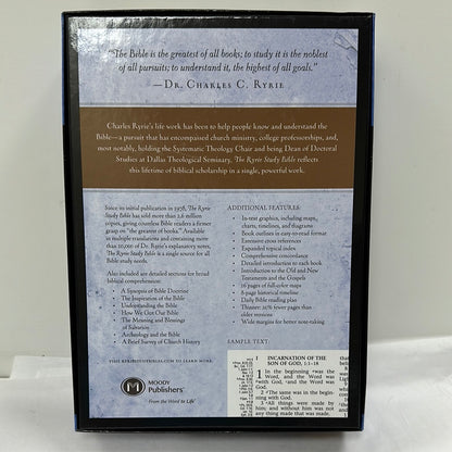 KJV RYRIE STUDY BIBLE BLK LTHR-9029