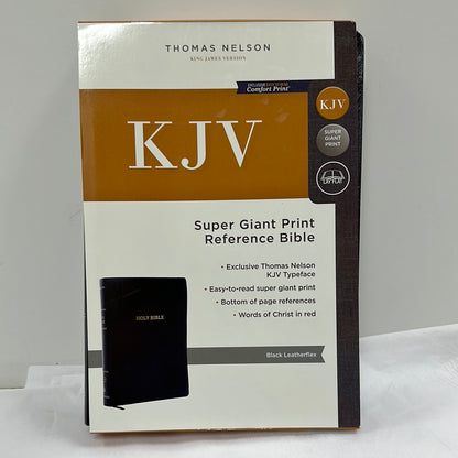 KJV SUPER GIANT PRINT REFERENCE BIBLE BLACK-5615