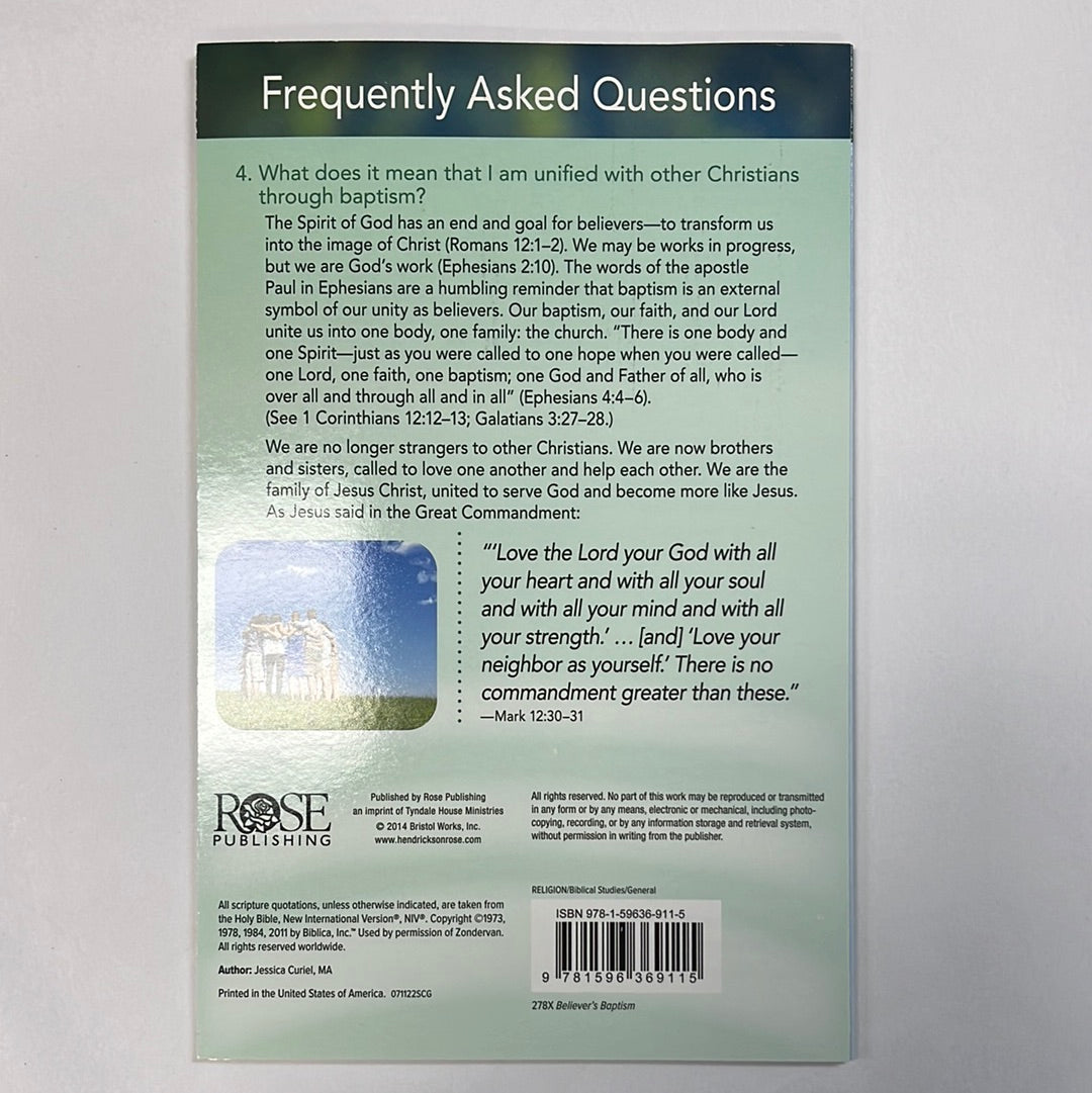 BELIEVER'S BAPTISM PAMPHLET-9115